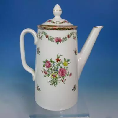 Buy Spode Copeland China England - Flower Decorated C5584 - Tall 8¾  Coffee Pot • 23.62£