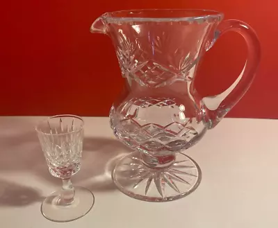 Buy Crystal Water Jug Pitcher With An Edinburgh Crystal Appin Port Glass • 21.99£