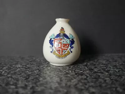 Buy CRESTED CHINA  ANCIENT VASE  With  HARROGATE  CREST  CARLTON CRESTED WARE • 3.85£