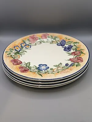 Buy 4x Staffordshire Tableware Floral Dance Dinner Plates 10  Vintage • 24.90£