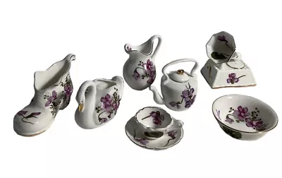 Buy Hammersley Fine Bone China Victorian Violets 7 Pieces See Description England • 47.30£