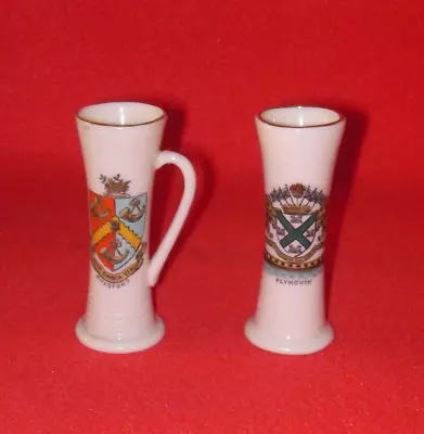 Buy GOSS Crested China Staffordshire Tygs Bradford & Plymouth Crests • 5.99£