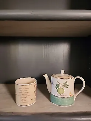 Buy Wedgewood Sarahs Garden Tea Pot And Cup • 28.46£