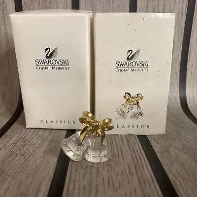 Buy Swarovski Clear Gold Christmas Bells Crystal Memories Item Number 199478 Boxed • 19.99£