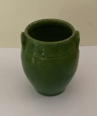 Buy Rye Sussex Ware Antique Pottery Green Glaze Pot - In Excellent Condition • 39£