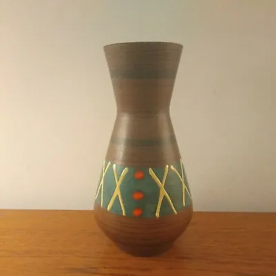 Buy Vintage 1960s West German Pottery Vase 25cms Tall • 18.50£