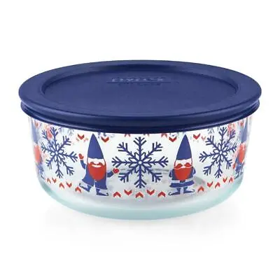 Buy ❤️ PYREX 4 Cup CHRISTMAS Storage Bowl *U-PICK Just Chillin PENGUINS Or GNOME ELF • 24£