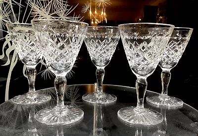 Buy 5 X Royal Brierley Crystal Liqueur/Sherry Glasses - Pattern No: RBR 10. • 48£