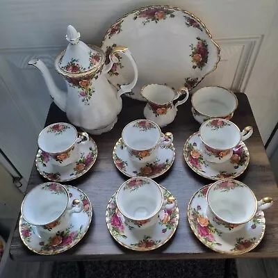 Buy Royal Albert Old Country Roses 16pc Coffee Set 1st Quality Pieces Excellent  • 69.99£