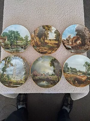 Buy Set Of 6 Bone China Staffordshire John Constable Collection 7.5  Plates • 12£