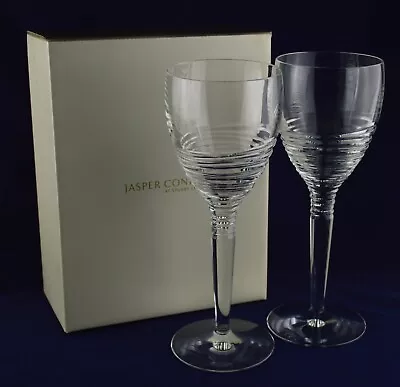Buy Stuart Crystal By Jasper Conran  STRATA  X2 Wine Glasses - 25.2cms (10 ) Tall • 124.50£