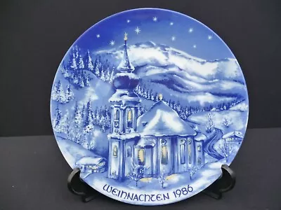 Buy Bavaria - Maria Gern Real Cobalt - Christmas 1986 - Collectors Plate Great Cond • 5.99£