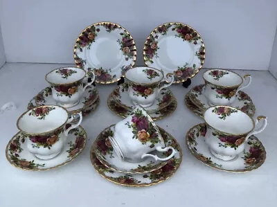Buy ROYAL ALBERT  OLD COUNTRY ROSE Set 6 Trios First Quality • 39.99£