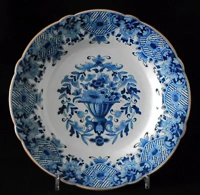 Buy Antique Tichelaar Makkum Holland, Delft Blue & White Charger Plate Dish 36cm 14  • 189.30£