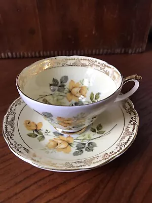 Buy Staffordshire Royal Sutherland Tea Cup & Saucer ~ England Fine Bone China 1940s • 37.86£