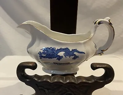 Buy ANTIQUE BOOTHS BLUE DRAGON PATTERN Sauce Boat No A 8029 11 Blue And White China • 12£