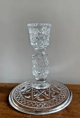 Buy Patterned Glass Candlestick - Perfect Condition • 8£