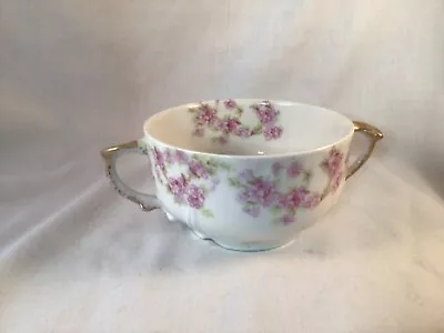 Buy Antique Limoges Porcelain Cream Soup Cup Elite Bawo & Dotter P&b Floral France • 15.92£