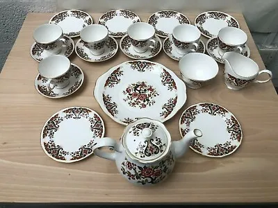 Buy Colclough 22 Piece Bone China Royale Vintage Tea Cup Set - Leigh Shape • 119£