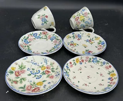 Buy Laura Ashley Hazelbury Floral Cups And Saucers • 14.75£