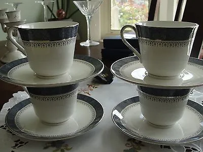 Buy Royal Doulton Sherbooke 4 Cups And 4 Saucers • 20.88£