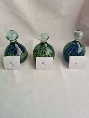 Buy Mdina Sea & Sand Bottle Shaped Glass Paperweight • 15£