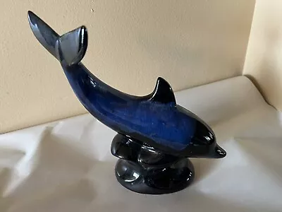 Buy Dolphin Blue Mountain Pottery Canada Blue Drip Glazed Figurine Vintage • 17.01£
