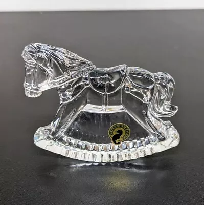 Buy Waterford Vintage Retired Lead Crystal Childrens Rocking Horse Figurine • 32.97£