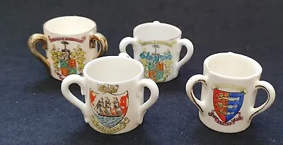Buy 4 Crested Ware China Loving Cups • 3£