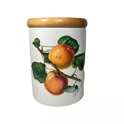 Buy Vintage Portmeirion Pomona The Royal Apricot 7 Inch Tall Lidded Pot Cannister • 14.99£