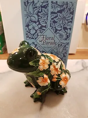 Buy Floral Parade Ceramic Frog By Tina Wagstaff Boxed Vgc H5  X W6  • 25£