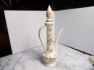 Buy Vintage Mid Century Modern Ceramic Art Pottery Drip Glass Genie Bottle • 23.22£