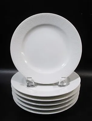 Buy Midcentury Royal Copenhagen Axel Salto White 6 Dessert Plates Danish Modern • 62.68£