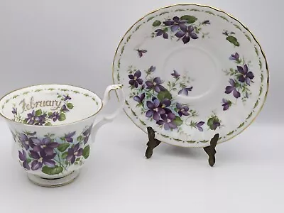 Buy Royal Albert Flower Of The Month February Violets -  Teacup & Saucer Set  • 15.95£