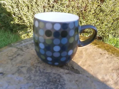 Buy Lge Denby Stoneware Jet Dots Rare Round Mug Discontinued  Mint Condition • 24.99£