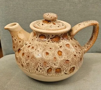 Buy Vintage Fosters Pottery Light Honeycomb Glaze Teapot, Retro - Lovely Condition! • 11.99£