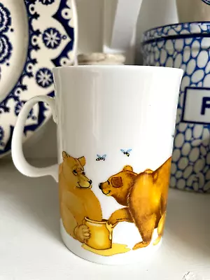 Buy Dunoon Fine Bone China Honey Bears Cherry Denman Animal Mug Vgc • 9.99£