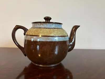 Buy Vintage Sadler Brown Betty Teapot Marbled Green Blue Stripes, Made In England • 8£