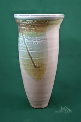 Buy Artist Signed Handcrafted Wood Fired Glaze Pottery Vase RB121810-46 • 48.14£