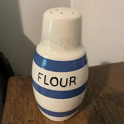 Buy Vintage Blue & White Cornishware Flour Shaker • 5£