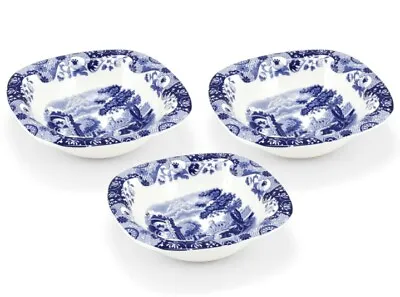 Buy Spode Blue Italian Dip Dishes 12.5cm Set Of 3 New In Original Box👍👍👍 • 21.50£
