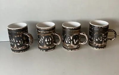 Buy Cinque Ports Pottery Monastery Rye 4 Small Mugs Vgc • 15£
