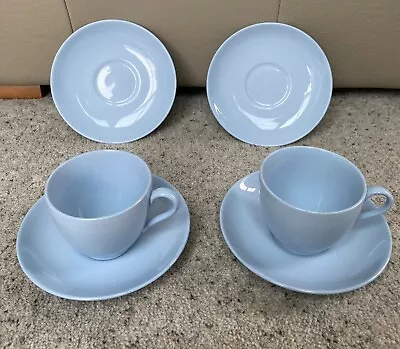 Buy Spode English Lavender Set Of Two Cups And 4 Saucers Light Blue Made In England • 17.40£