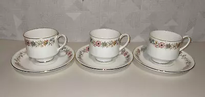 Buy Vintage Royal Albert Paragon Belinda Bone China Set Of 3 Tea Cups & Saucers • 11.99£