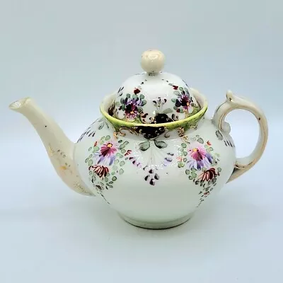Buy Antique Chinese Porcelain Teapot Floral Design Underglaze Gold Handpainted  • 70.40£