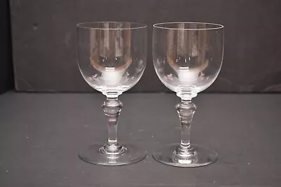 Buy 2 Baccarat French Crystal NORMANDIE 6.5  Tall Water Wine Goblets Glasses (chip) • 56.05£