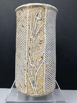 Buy Phil Rogers (1951-2020) Stoneware Salt Glaze With Incised Decoration Vase #1371 • 110£