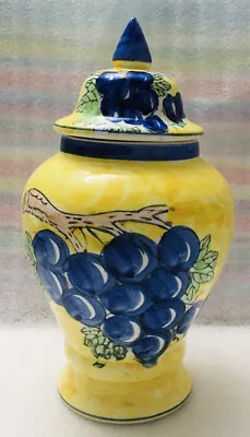 Buy Ginger Jar Quimper Style Lidded Country Crafts H/ Painted Antique Pottery Glazed • 17.99£