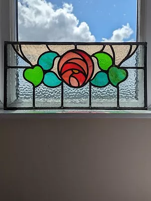 Buy Outstanding 1907  Compact  Stained Glass Window Panel • 380£