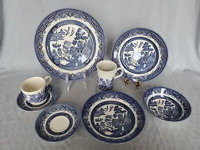 Buy Willow Blue Dinnerware - Soup Or Dessert Bowls Only - By Churchill, Your Choice! • 7.59£
